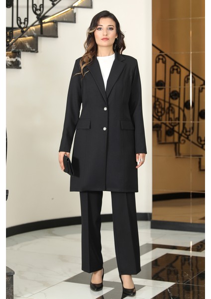 Kadın Mono Yakla Ceket Takım Elbise