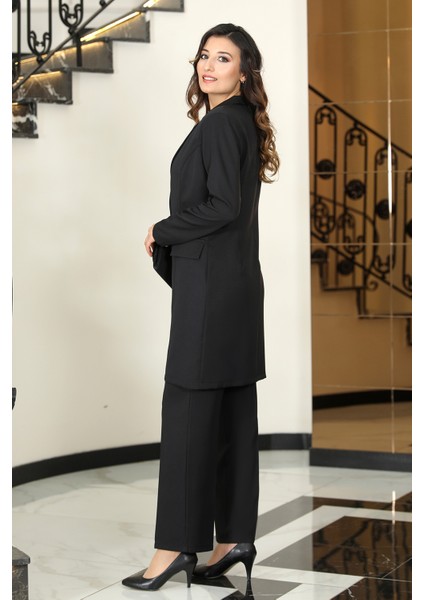 Kadın Mono Yakla Ceket Takım Elbise modelleri