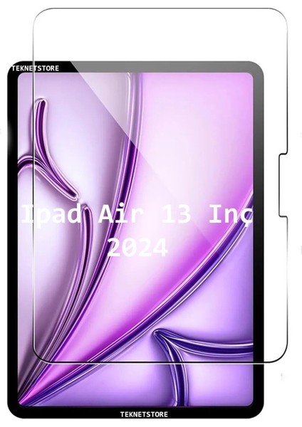 iPad Air 13 Inç 2024 Uyumlu Nano Kırılmaz Ekran Koruyucu Şeffaf Esnek Cam Tam Uyumlu