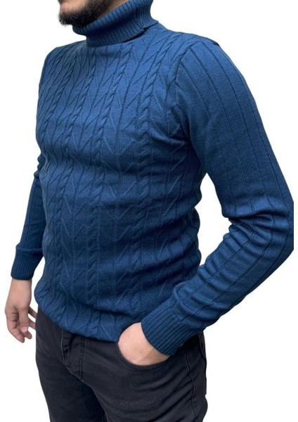 Boğazlı Desenli Triko Erkek Kazağı fiyatları