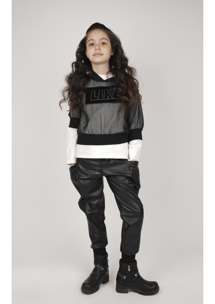 Kız Çocuk Tüllü Sweatshırt