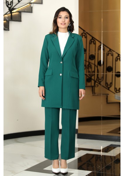 Kadın Mono Yakla Ceket Takım Elbise