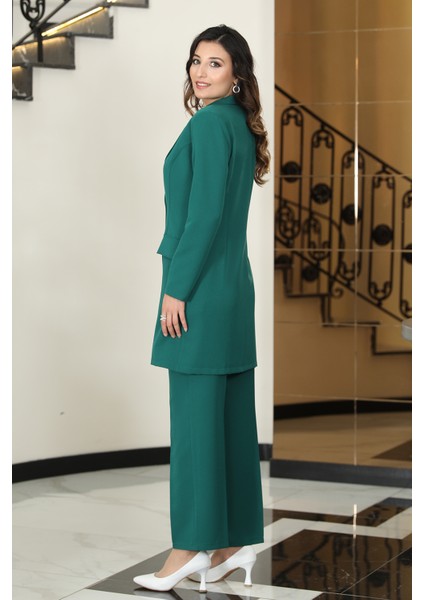 Kadın Mono Yakla Ceket Takım Elbise modelleri
