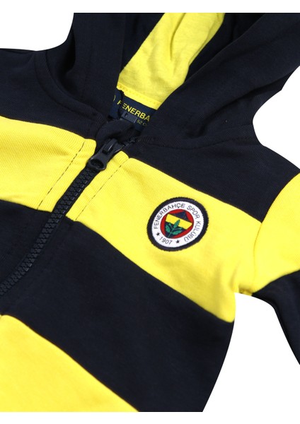 Bebek Sarı Lacivert Şeritli 2li Takım
