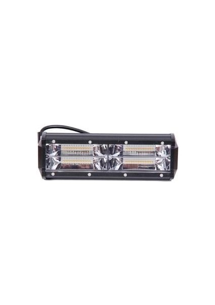 12-30V LED Bar Off-Road (96 Ledli) 144W Çift Sıra Fonksiyonlu (26 Cm) Sarı-Beyaz