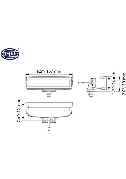 10V-30V LED Bar Off-Road 30W 5700K 2000 Lümen (Uzun Mesafe) (6 Ledli) (157*60*50 Mm)