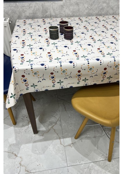 Pvc Kaymaz Elyaf Tabanlı Silinebilir Muşamba Masa ÖRTÜSÜ_211-A