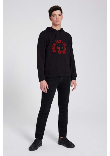Ds Damat Slim Fit Siyah Sweatshirt