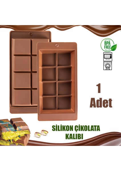 Mys 30301-1 Çikolata Kabı Dubai Silikon, Çikolata Yapma Kalıbı Bpa Free Pratik Çikolata Kabı