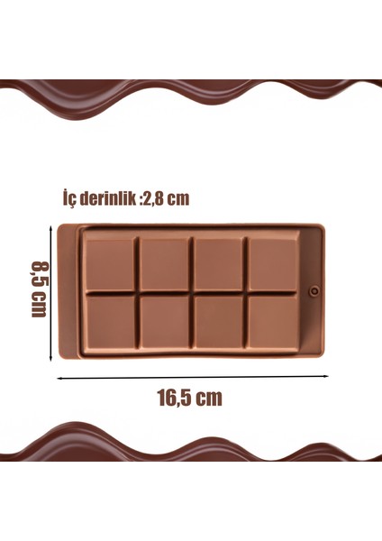 Mys 30301-1 Çikolata Kabı Dubai Silikon, Çikolata Yapma Kalıbı Bpa Free Pratik Çikolata Kabı modelleri