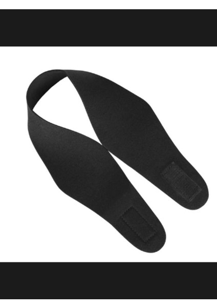 Yetişkin ve Çocuklar Için Yüzme Kulak Koruyucu Bant Su Geçirmez Havuz Deniz Bonesi Siyah