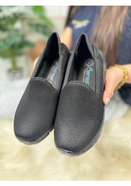 Günlük Kadın Babet Kolay Giyilebilir Hava Alabilen Hafif Rahat Taban Esnek Günlük Spor Ayakkabı 035