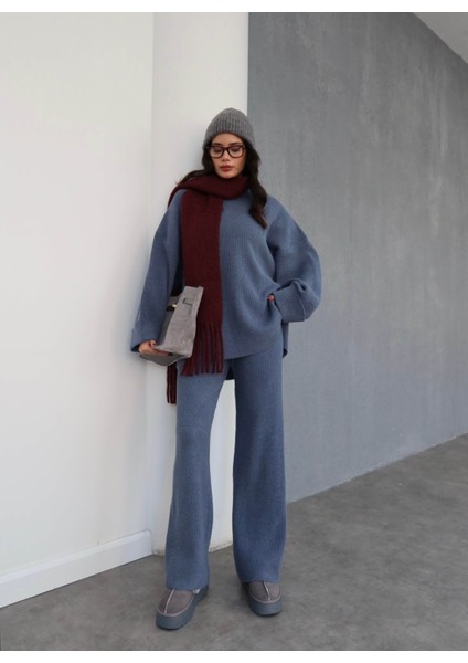 Oversize Triko Kazak Pantolon Takım