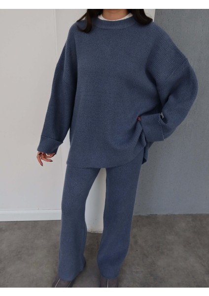 Oversize Triko Kazak Pantolon Takım modelleri