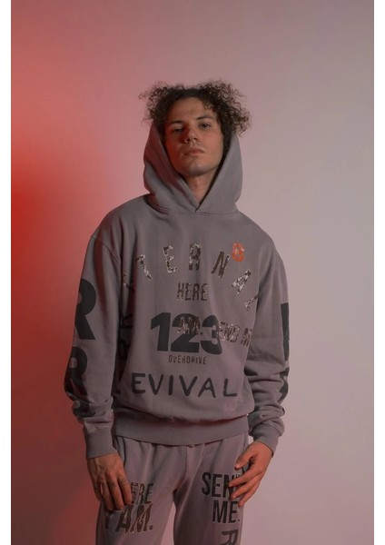 123 Revıval Greymelange Sweatshırt