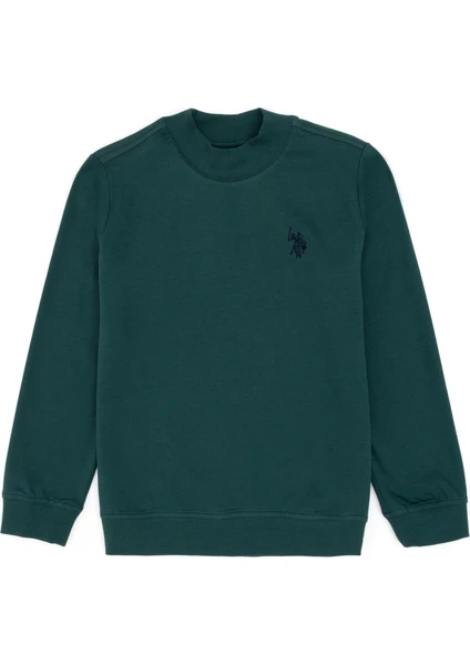 U.S. Polo Assn. Erkek Çocuk Koyu Yeşil Sweatshirt 50297435-VR079