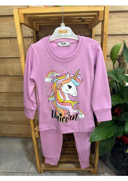 Unicorn Desenli Alt Üst Takım