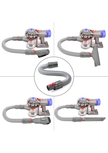 Dyson V15 V11 V10 V8 V7 Elektrikli Süpürge Için 4 Adet Fırça Aksesuarları Dyson Elektrikli Süpürgeler Için Yedek Ek Aksesuarları B (Yurt Dışından)