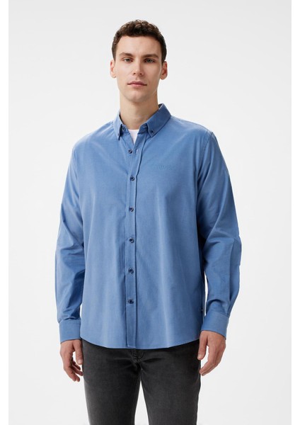 Erkek Mavi Classic Fit Gömlek W47424T.4MY