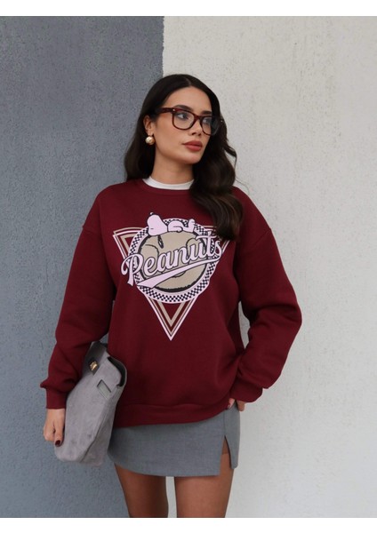 Snoopy Peanuts Baskılı Sweatshirt