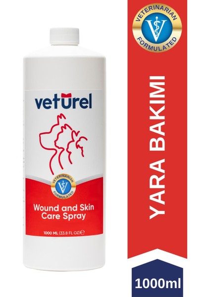 Yara ve Deri Bakım Spreyi 1000ML Hipokloröz Antialerjik Tahriş Bakım Refill