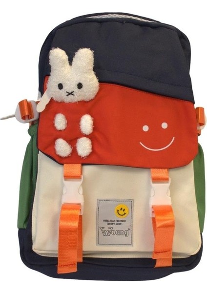Young Ayıcık Maskotlu Lacivert Okul ve Sırt Çantası