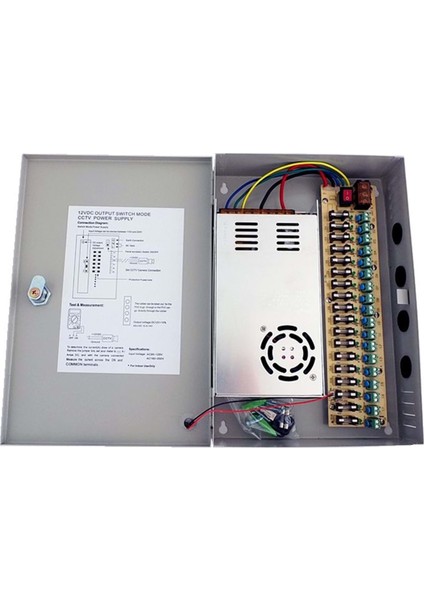 -30A-BX Smps 30 Amper Dc 12VOLT Kutu Tipi Box Fanlı Adaptör