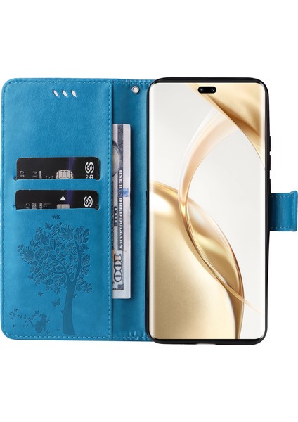 Honor 200 Pro 5g Kılıf Cüzdan Deri Kapak Kedi Ağacı Desenli (Yurt Dışından)