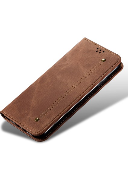 Honor 200 5g Kılıf Cüzdan Deri Telefon Kapağı Kot Kumaş Dokusu Anti-Parmak Izi (Yurt Dışından) modelleri