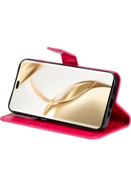 Honor 200 Pro 5g Kılıf Cüzdan Deri Kapak Kedi Ağacı Desenli (Yurt Dışından)