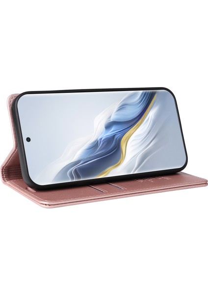 Honor Magic6 5g Deri Cüzdan Manyetik Kapanış Telefon Kapağı (Yurt Dışından)