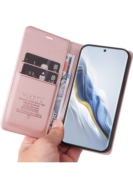 Honor Magic6 5g Deri Cüzdan Manyetik Kapanış Telefon Kapağı (Yurt Dışından)