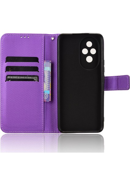 Honor 200 5g Koruyucu Kılıf Dokulu Deri Telefon Kapağı Cüzdanlı (Yurt Dışından) fırsatları