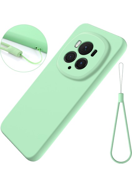 Honor Magic6 Pro 5g Askılı Sıvı Silikon Telefon Kılıfı (Yurt Dışından)