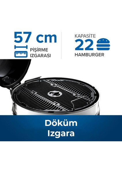 Pro22k-Cart Kömürlü Mangal - 57 cm