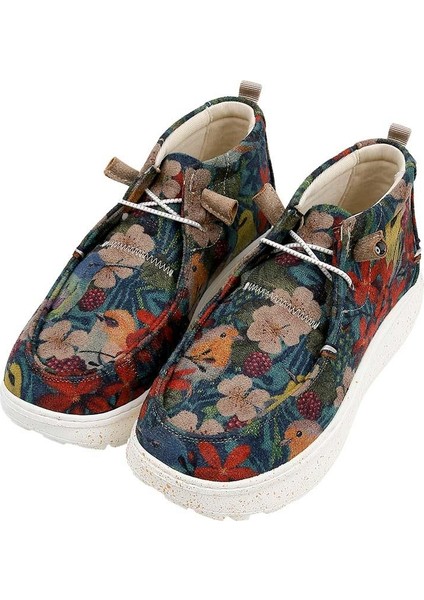 Kadın Vegan Deri Çok Renkli Bot - Fly Anywhere Tasarım