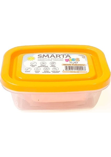 Kids Havayla Kuruyan Modelleme Hamuru 70GR Neon Turuncu