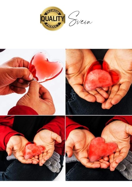 2 Adet Kalp Şeklinde El Sobası Isıtıcı Sihirli Jel Sıcak Isınmatik Sevgililer Günü Kış Cep fırsatları