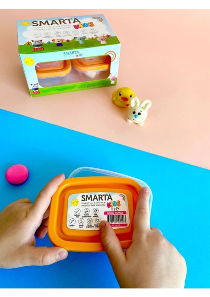 Kids Havayla Kuruyan Modelleme Hamuru 70GR Neon Yeşil