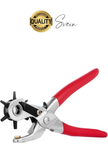 6 Uçlu Kemer ve Deri Delme Delici Aleti Ergonomik Saplı Metal Çelik Delgeç Hızlı Pratik Kolay Zımba fırsatları