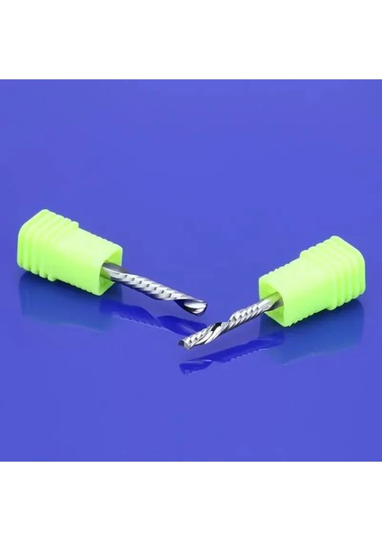 3.175X2X8X38 Tek Flüt Spiral Freze Uçları 3.175MM Ahşap/plastik/ağaç Işleme Akrilik Cnc Freze Kesici Frezeleri 10 Adet fiyatları
