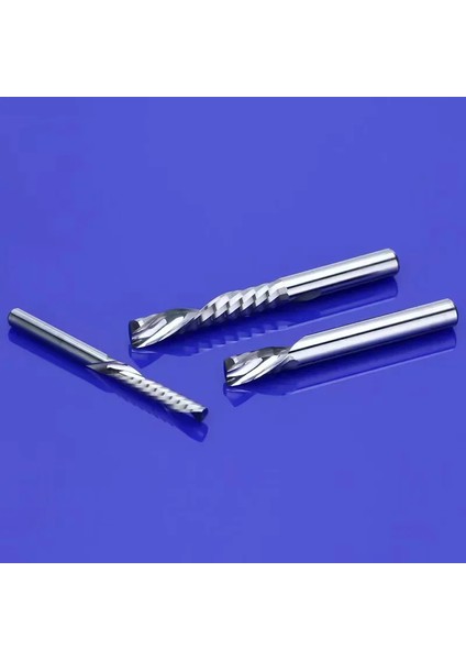3.175X2X8X38 Tek Flüt Spiral Freze Uçları 3.175MM Ahşap/plastik/ağaç Işleme Akrilik Cnc Freze Kesici Frezeleri 10 Adet modelleri