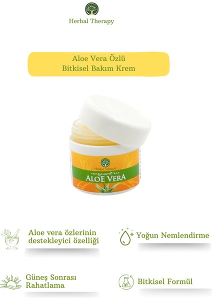 Aloe Vera Özlü Nemlendirici Krem, 50 ml