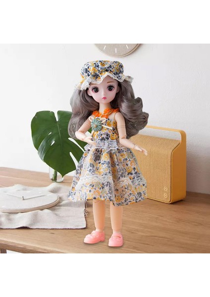 1/6 Bjd Doll 3D Animasyon Gö Çocuk Günü Hediyesi Kı Için Sarı (Yurt Dışından)