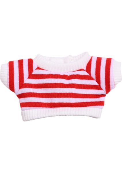 Küçük Kı Için Gö Giyim Kısa Kollu 6.69'' Doll Için Kırmızı (Yurt Dışından)