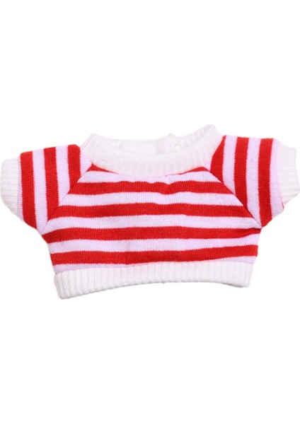 Küçük Kı Için Gö Giyim Kısa Kollu 6.69'' Doll Için Kırmızı (Yurt Dışından)