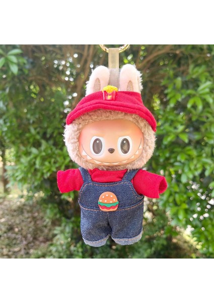Şapkalı Oyuncak Bebek Giysileri, Sevimli Sağlam Moda Bebek Giydirme, 17CM Kolyeli Bebek Için Oyuncak Bebek Giysileri (Yurt Dışından)