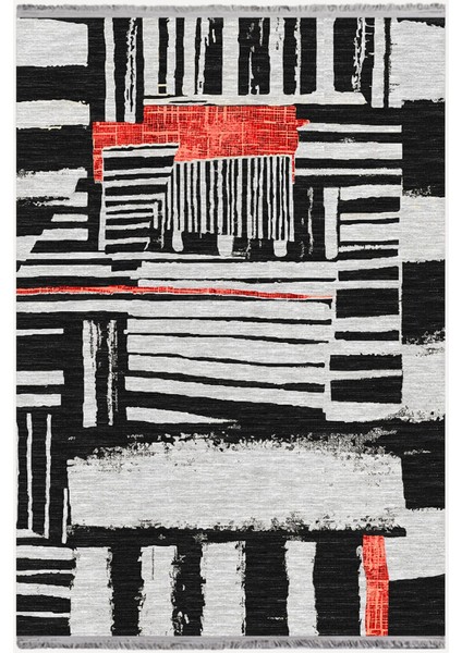 Mars 30 Renkli Etnik Eskitme Dokuma Taban Halı