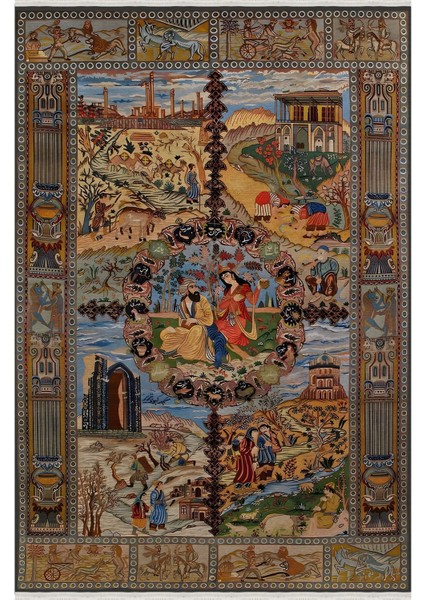 Mars 51 Modern Stil Kreatif Halı ve Kilim Salon Halısı Yıkanabilen Dekoratif Halı