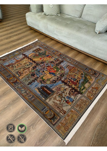 Mars 51 Modern Stil Kreatif Halı ve Kilim Salon Halısı Yıkanabilen Dekoratif Halı modelleri